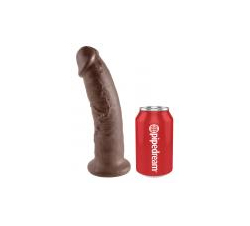 King Cock 9 Inch Dildo - Brown